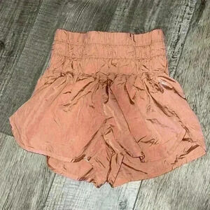 Free People Peach Athletic Shorts